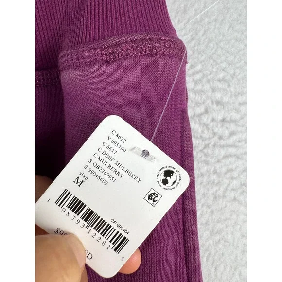 Free People Movement Final Cut Sweatpants‎ Purple lounge baggy beach sz M - Picture 4 of 8